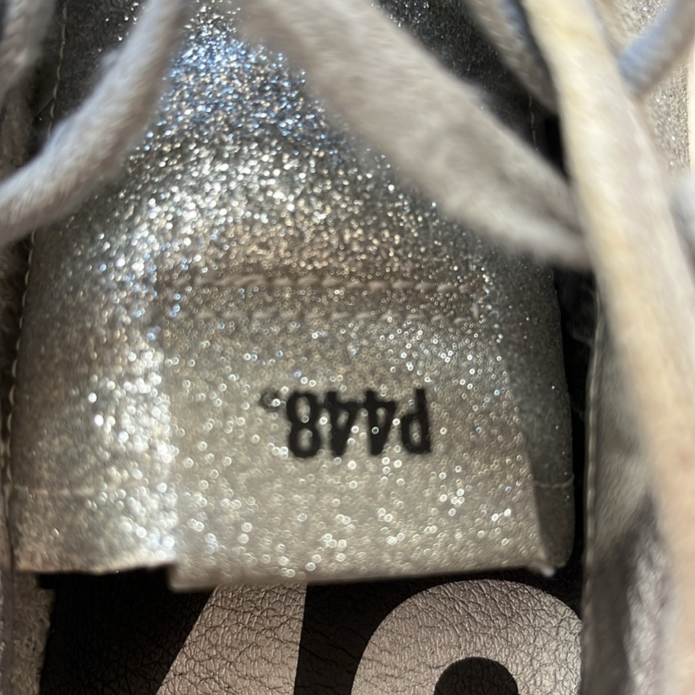 P448 Silver Glitter Women's Sneakers - Picture 8 of 8